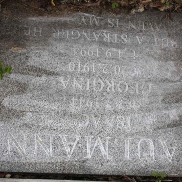 FAULMANN Isaac -1944 &amp; Georgina 1910-1994