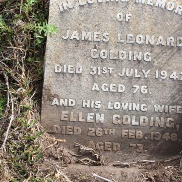 GOLDING James Leonard -1947 &amp; Ellen -1948