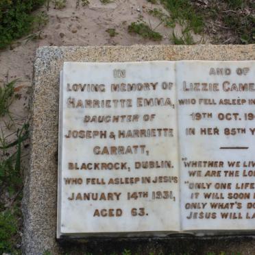 GARRATT Joseph Harriette -1931 &amp; Lizzie CAMERON -1946