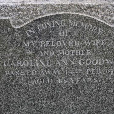 GOODWIN Caroline Ann -1958