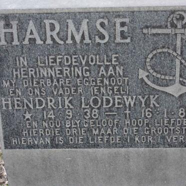 HARMSE Hendrik Lodewyk 1938-1985
