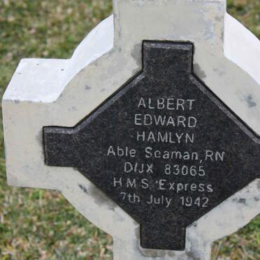 HAMLYN Albert Edward -1942