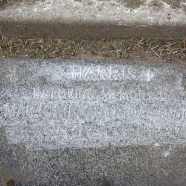 HARRIS Marjorie Ouerida nee SNOOK 1942-1997