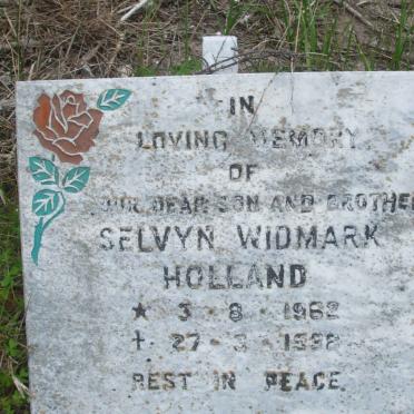 HOLLAND Selvyn Widmark 1962-1988