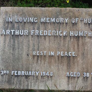 HUMPHREYS Arthur Frederick -1948