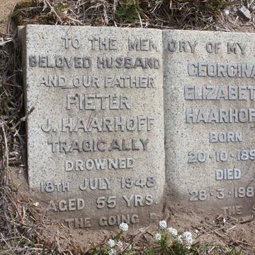 HAARHOFF Pieter J. -1948 &amp; Georgina Elizabeth 1892-1984