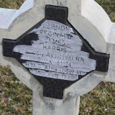 HARRIS Vernon Reginald James -1941