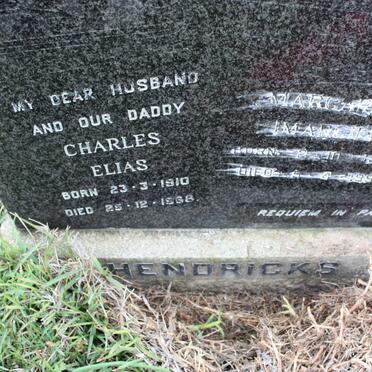 HENDRICKS Charles Elias 1910-1968 &amp; Margaret 1908-199?
