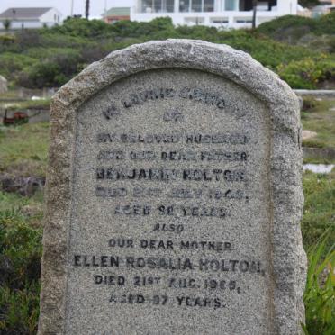HOLTON Benjamin -1946 &amp; Ellen Rosalia -1965