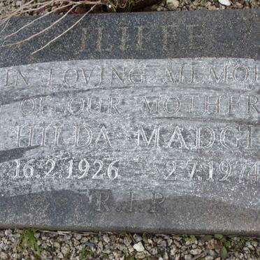 ILIFFE Hilda Madge 1926-1974