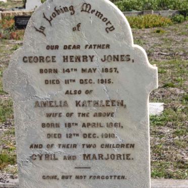 JONES George Henry 1857-1915 &amp; Amelia Kathleen 1861-1910:: JONES Cyril :: JONES Marjorie