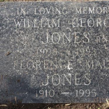 JONES William George 1908-1993 &amp; Florence Maud 1910-1995