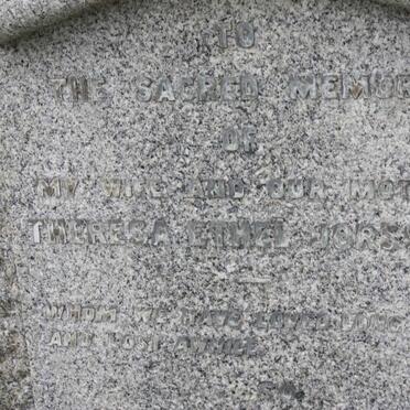 JORSSEN Georges ?ue -1947 &amp; Theresa Ethel