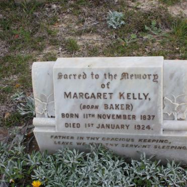 KELLY Margaret nee BAKER 1837-1924