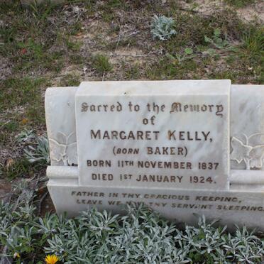 KELLY Margaret nee BAKER 1837-1924