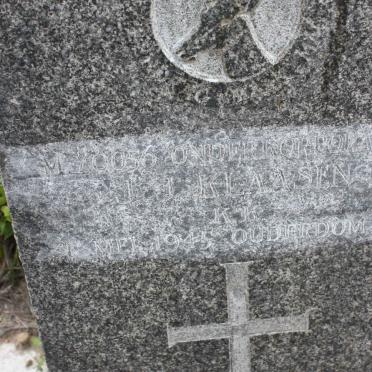 KLAASENS J.J. -1945