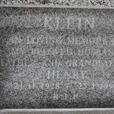 KLEIN Henry 1928-1997
