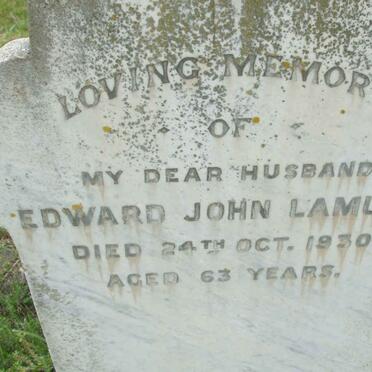 LAMUDE Edward John -1930