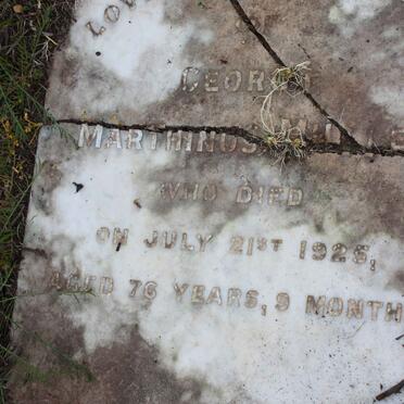 MULLER George Marthinus  -1925