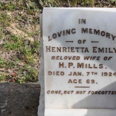 MILLS Henrietta Emily -1924