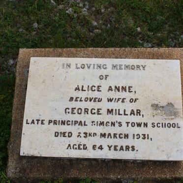 MILLAR Alice Ann -1931