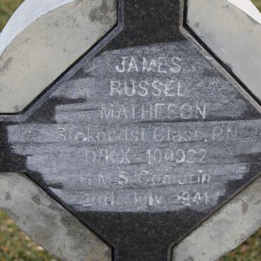 MATHESON James Russel -1941
