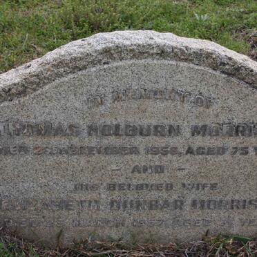MORRISON Thomas Holburn -1956 &amp; Elizabeth DUNBAR -1957