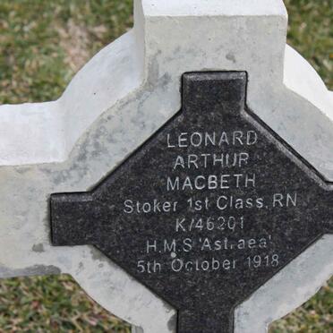MACBETH Leonard Arthur -1918