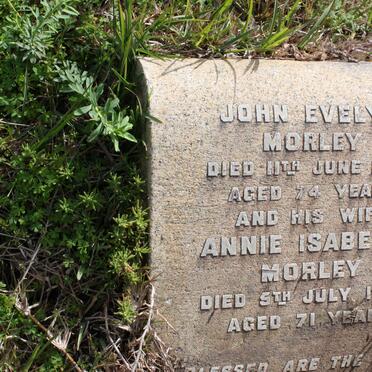 MORLEY John Evelyn -1953 &amp;  Annie Isabelle -1955