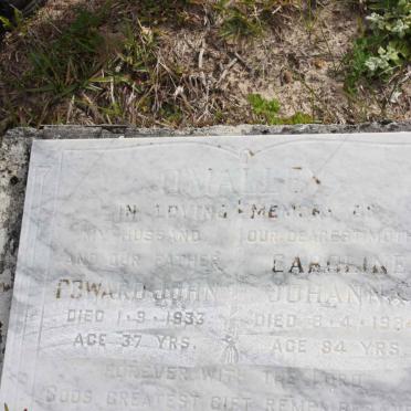 O'MALLE Edward John 1896-1933 &amp; Caroline Johanna 1900-1984