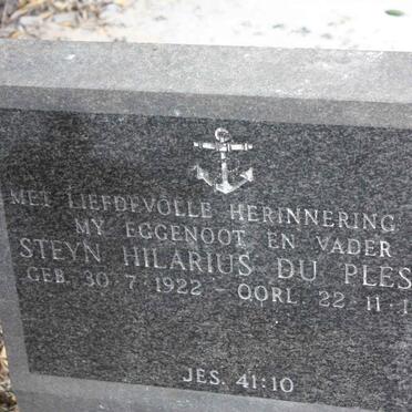 PLESSIS Steyn Hilarius, du 1922-1988