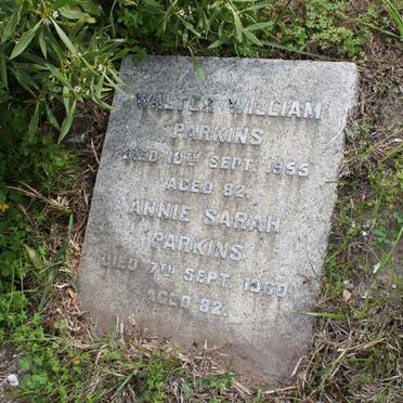 PARKINS Walter William -1955 &amp; Annie Sarah -1960