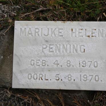 PENNING Marijke Helena 1970-1970