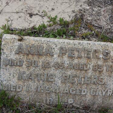 PETERS Anna -1945 :: PETERS Katie -1954