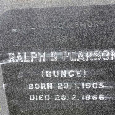 PEARSON Ralph S. 1905-1966
