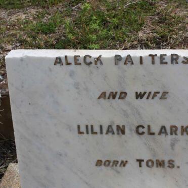 PATTERSON Aleck &amp; Lilian Clark nee TOMS
