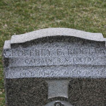 RIDGEWAY Geofffrey E. -1947