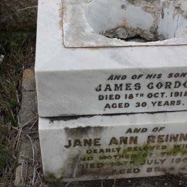 REINNICK James Gordon -1918 :: REINNICK Jane Ann -1907