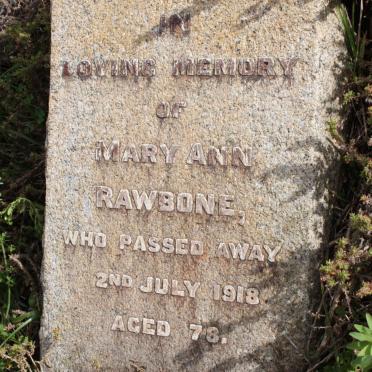 RAWBONE Mary Ann -1918