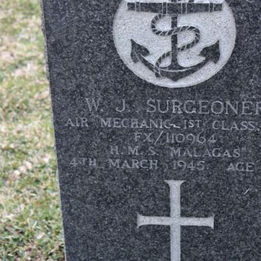 SURGEONER W.J. -1945