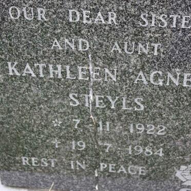 STEYLS Kathleen Agnes 1922-1984