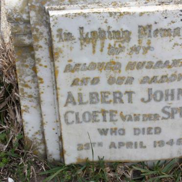 SPUY Albert John Cloete, van der -1948