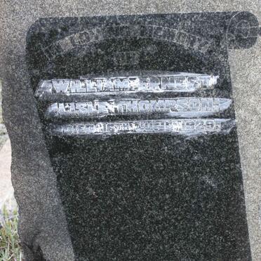 THOMPSON William Ernest Lisle -1926