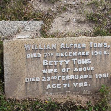 TOMS William  Alfred -1945 &amp; Betty -1951
