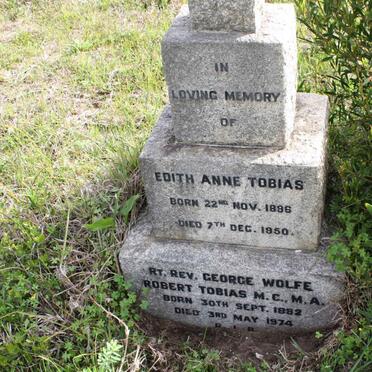 TOBIAS George Wolfe Robert 1882-1974 &amp; Edith Anne 1896-1950