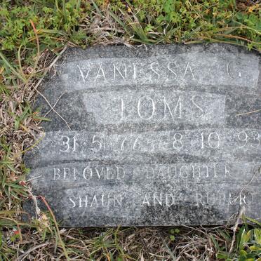 TOMS Vanessa G. 1877-1893