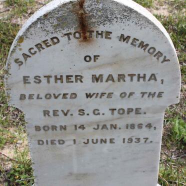 TOPE Esther Martha 1864-1937