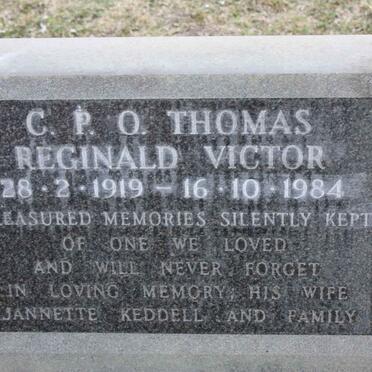 VICTOR Thomas Reginald 1919-1984