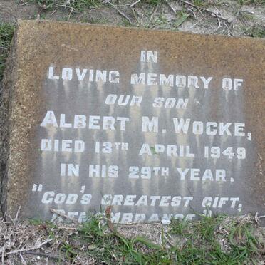 WOCKE Albert M. -1949