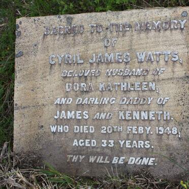 WATTS Cyril James -1948